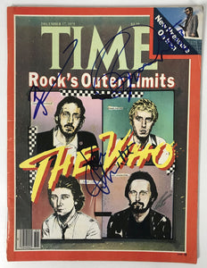 Pete Townshend, John Entwistle & Roger Daltrey of The Who Signed Autographed Complete "Time" Magazine - Lifetime COA