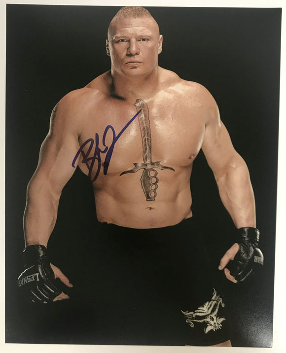 Brock Lesnar Signed Autographed Glossy 8x10 Photo - Lifetime COA