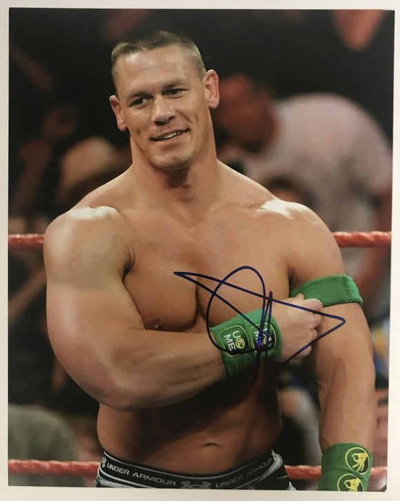 John Cena Signed Autographed WWE Glossy 8x10 Photo - Lifetime COA