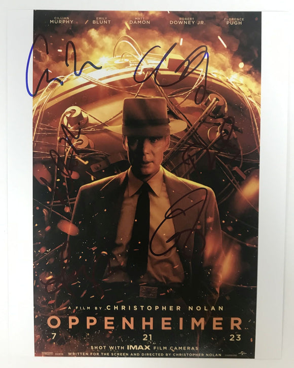 Oppenheimer Cast Signed Autographed Glossy 8x10 Photo - Lifetime COA