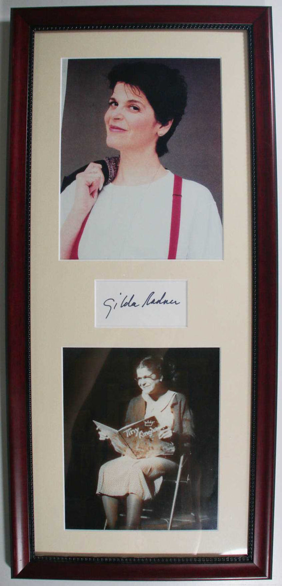 Gilda Radner (d. 1989) Signed Autographed Signature Framed & Matted 12x24 - Lifetime COA