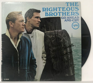 Bobby Hatfield & Bill Medley Signed Autographed "The Righteous Brothers" Record Album - Mueller COA