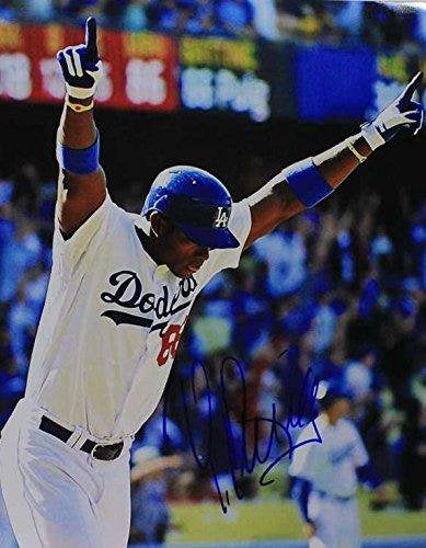 Yasiel Puig Signed Autographed Glossy 11x14 Photo - Los Angeles Dodgers