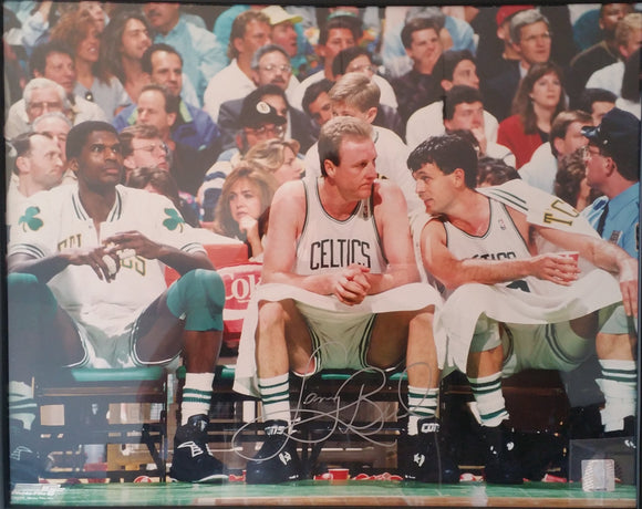 Larry Bird Signed Autographed Glossy 16x20 Photo Boston Celtics - COA Matching Holograms