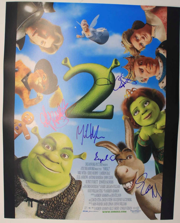 Shrek 2 Cast Signed Autographed Glossy 16x20 Photo - COA Matching Holograms