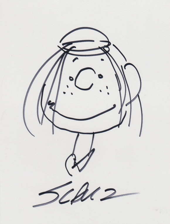 Charles Schulz (d. 2000) Signed Autographed 6x8 Original 