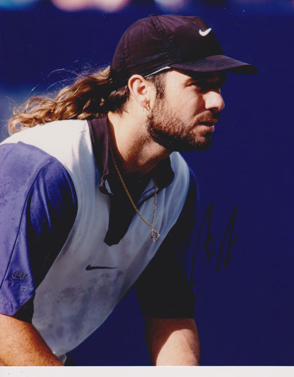 Andre Agassi Signed Autographed Tennis Glossy 8x10 Photo - COA Matching Holograms