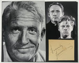 Spencer Tracy (d. 1967) Signed Autographed Vintage Signature 8.5x11 Display - Lifetime COA