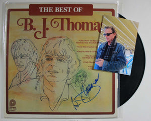 B.J. Thomas Signed Autographed "The Best Of" Record Album - COA Matching Holograms