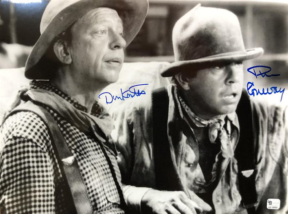 Don Knotts & Tim Conway Signed Autographed 