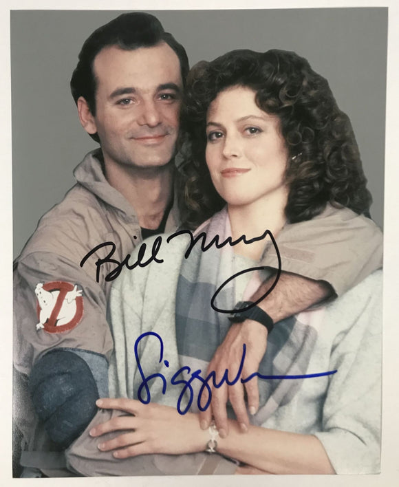 Bill Murray & Sigourney Weaver Signed Autographed 