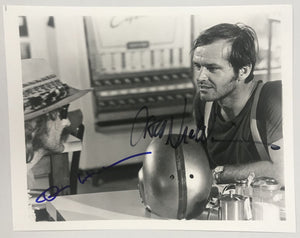 Jack Nicholson & Peter Fonda Signed Autographed "Easy Rider" Glossy 8x10 Photo - Lifetime COA