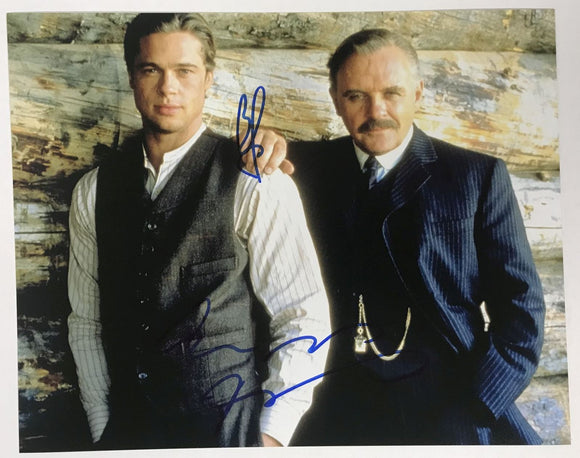 Anthony Hopkins & Brad Pitt Signed Autographed 