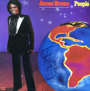 James Brown (d. 2006) Signed Autographed "People" Record Album Cover - Mueller Authenticated