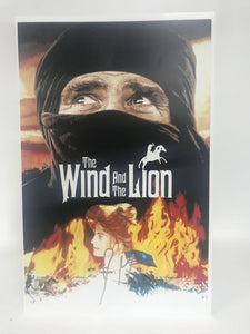 John Milius Signed Autographed 'The Wind and the Lion' Glossy 11x17 Movie Poster - COA Matching Holograms
