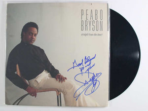 Peabo Bryson Signed Autographed "Straight From the Heart" Record Album - COA Matching Holograms