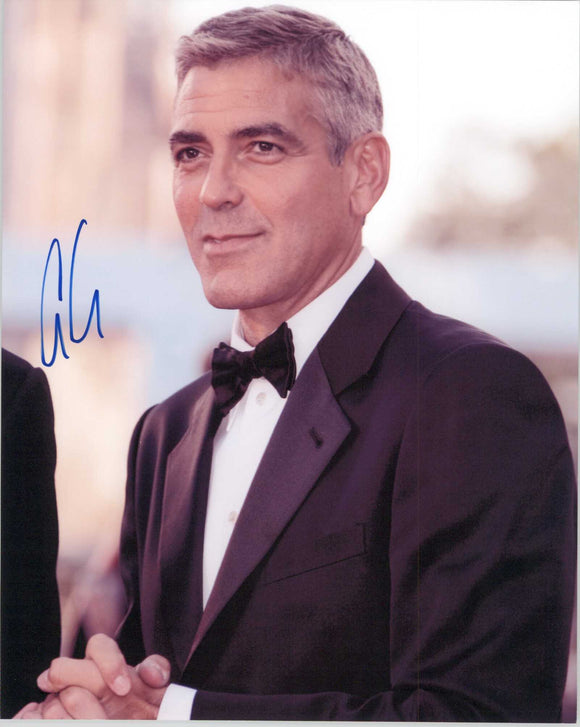 George Clooney Signed Autographed Glossy 8x10 Photo - COA Matching Holograms