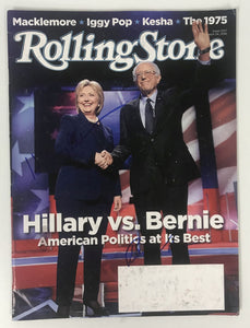 Hillary Clinton & Bernie Sanders Signed Autographed Complete "Rolling Stone" Magazine - Lifetime COA