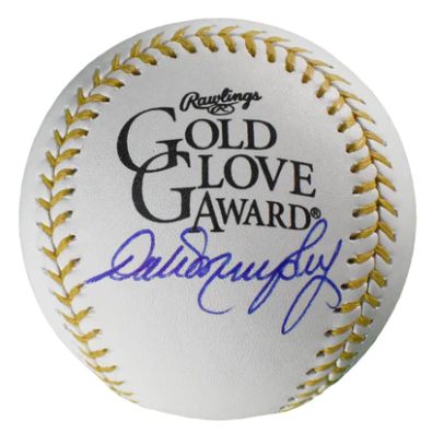 Dale Murphy Signed Autographed Gold Glove Official Major League (OML) Baseball - JSA COA