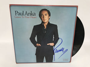 Paul Anka Signed Autographed "Listen to Your Heart" Record Album - Lifetime COA