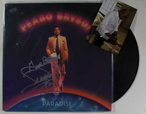 Peabo Bryson Signed Autographed "Paradise" Record Album - COA Matching Holograms