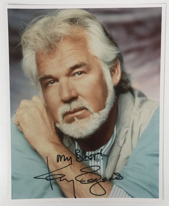 Kenny Rogers (d. 2020) Signed Autographed Glossy 8x10 Photo - Lifetime COA