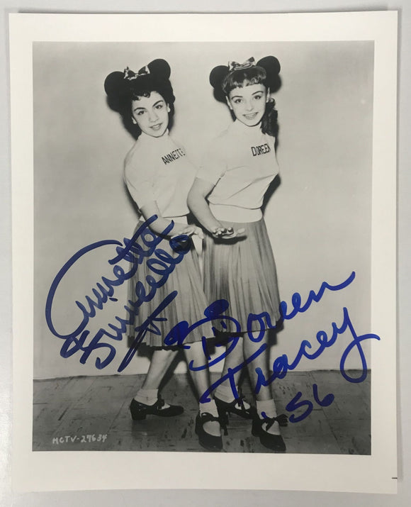 Annette Funicello & Doreen Tracey Signed Autographed 