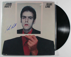 John Hiatt Signed Autographed "Slug Line" Record Album - COA Matching Holograms