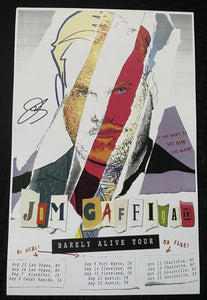 Jim Gaffigan Signed Autographed "Barely Alive Tour" 11x17 Movie Poster - Lifetime COA