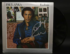 Paul Anka Signed Autographed "Feelings" Record Album - Lifetime COA