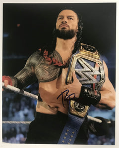 Roman Reigns Signed Autographed WWE Glossy 8x10 Photo - Lifetime COA