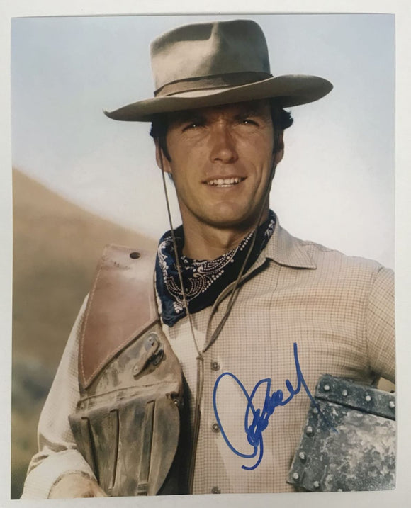 Clint Eastwood Signed Autographed Glossy 8x10 Photo - COA Matching Holograms