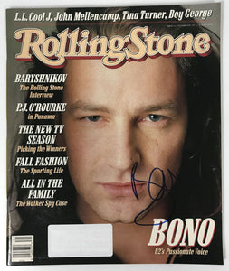 Bono Signed Autographed Complete "Rolling Stone" Magazine - Lifetime COA