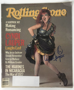 Cyndi Lauper Signed Autographed Complete "Rolling Stone" Magazine - Lifetime COA
