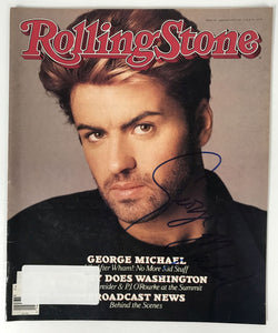 George Michael Signed Autographed Complete "Rolling Stone" Magazine - Lifetime COA