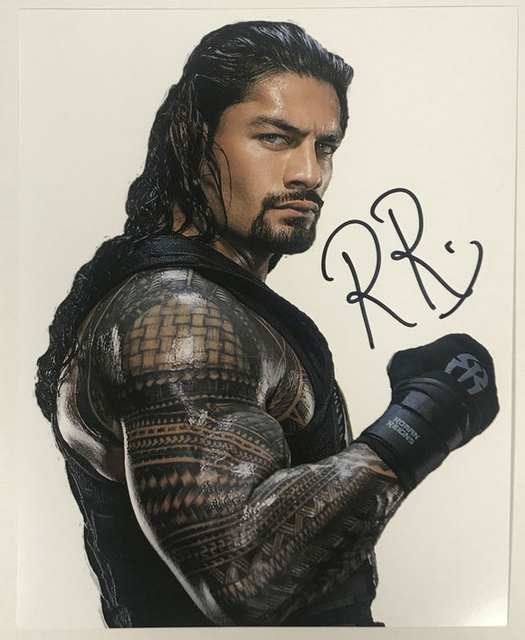 Roman Reigns Signed Autographed WWE Glossy 8x10 Photo - Lifetime COA