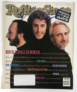 Pete Townshend & Roger Daltrey of The Who Signed Autographed Complete "Rolling Stone" Magazine - Lifetime COA