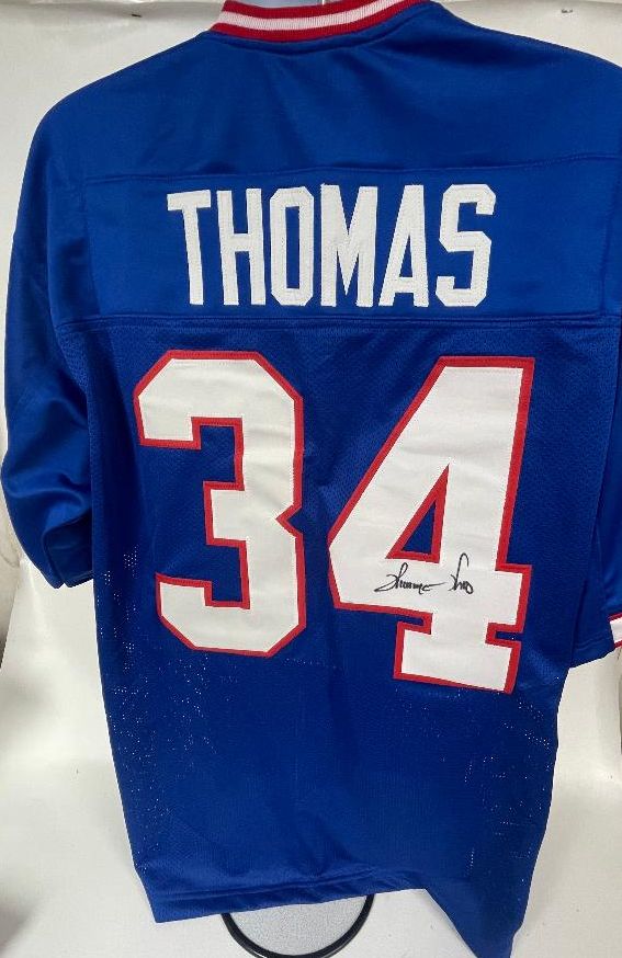Thurman Thomas Signed Autographed Buffalo Bills Football Jersey - COA Matching Holograms