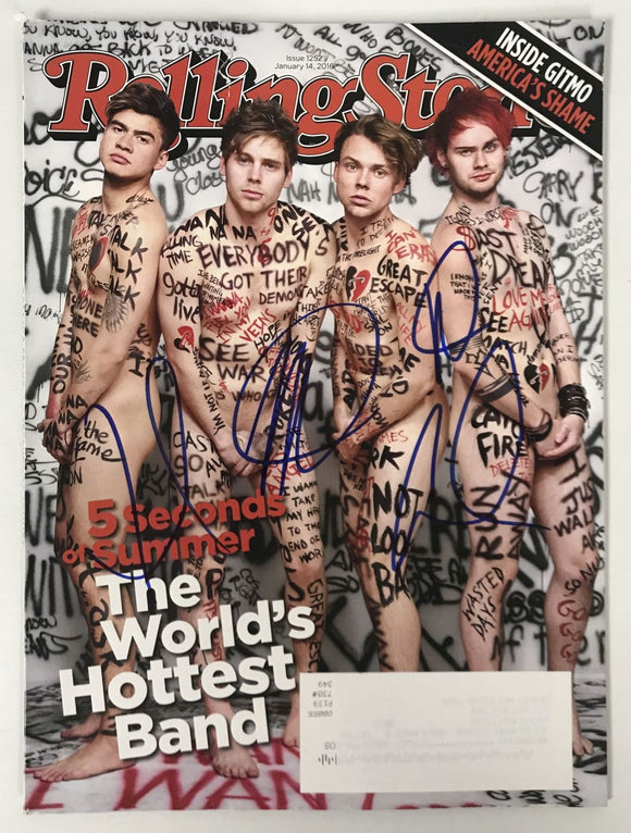 5 Seconds of Summer Signed Autographed Complete 