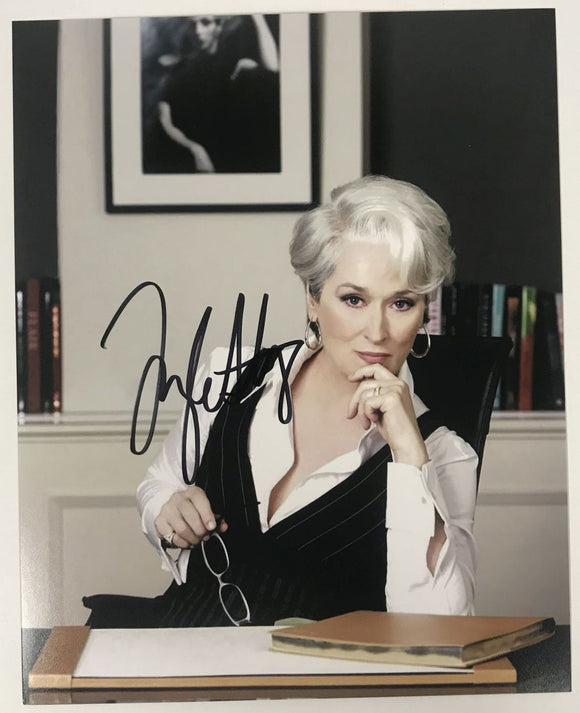 Meryl Streep Signed Autographed 