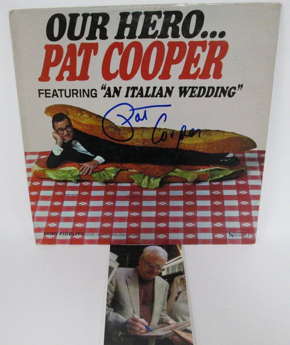 Pat Cooper Signed Autographed 