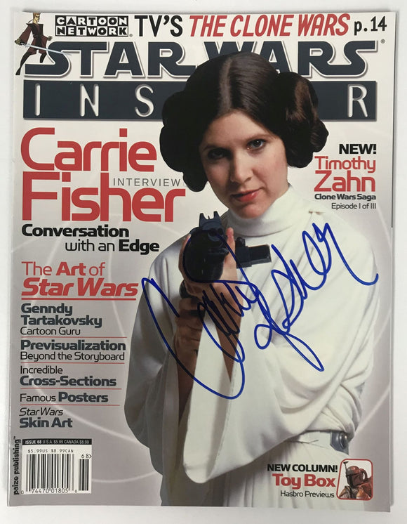 Carrie Fisher (d. 2016) Signed Autographed Complete 