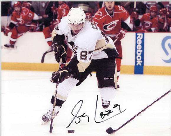 Sidney Crosby Signed Autographed Glossy 8x10 Photo Pittsburgh Penguins - COA Matching Holograms