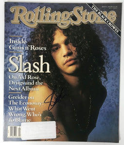 Slash Signed Autographed Complete "Rolling Stone" Magazine - Lifetime COA