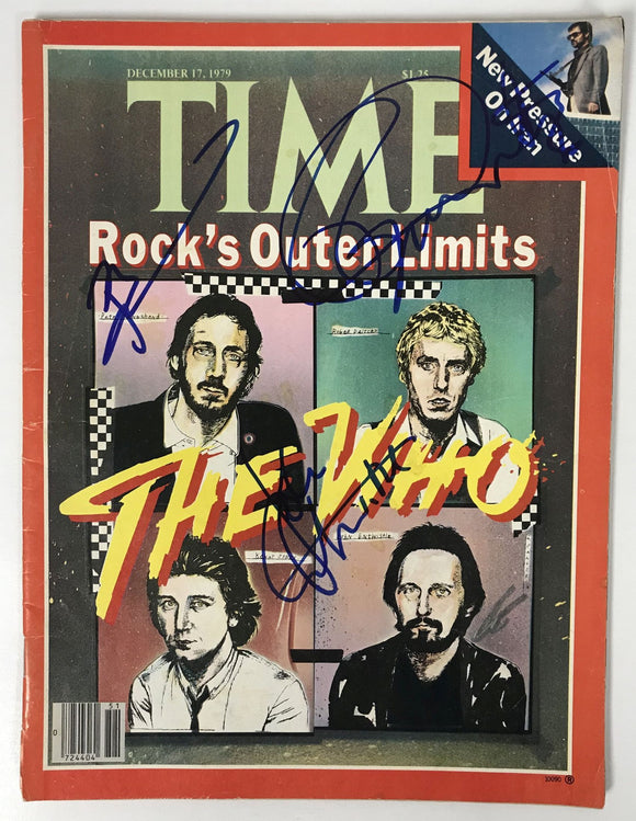 Pete Townshend, John Entwistle & Roger Daltrey of The Who Signed Autographed Complete 