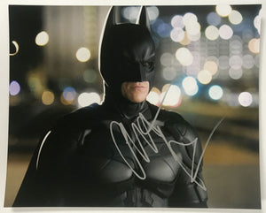 Christian Bale Signed Autographed "The Dark Knight" Glossy 8x10 Photo - Lifetime COA