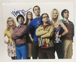 Big Bang Theory Cast Signed Autographed Glossy 8x10 Photo - Lifetime COA