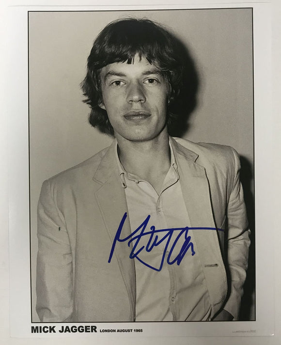 Mick Jagger Signed Autographed Glossy 8x10 Photo - COA Matching Holograms