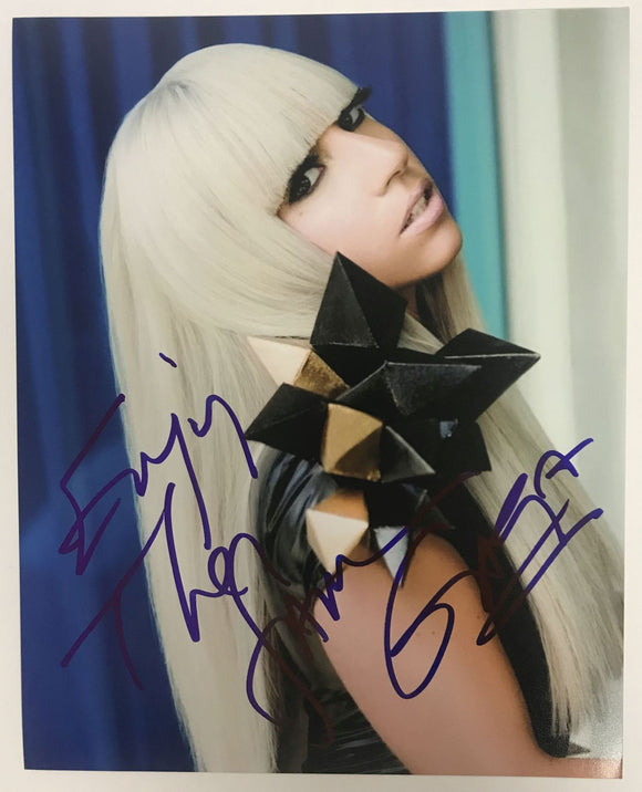 Lady Gaga Signed Autographed Glossy 8x10 Photo - Lifetime COA