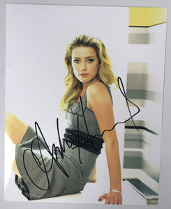 Amber Heard Signed Autographed Glossy 8x10 Photo - COA Matching Holograms